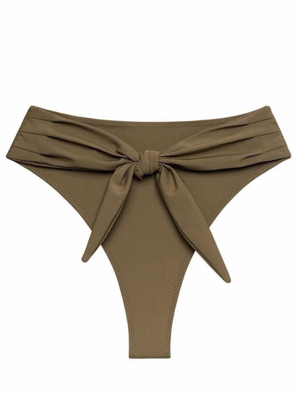 Montce Khaki Paula Waist Tie Bikini Bottoms 122$ NWT